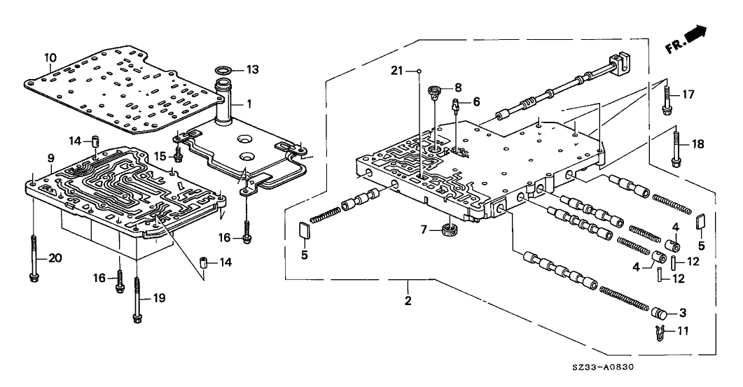 Acura 27911-P5D-000 Body, Oil Passage