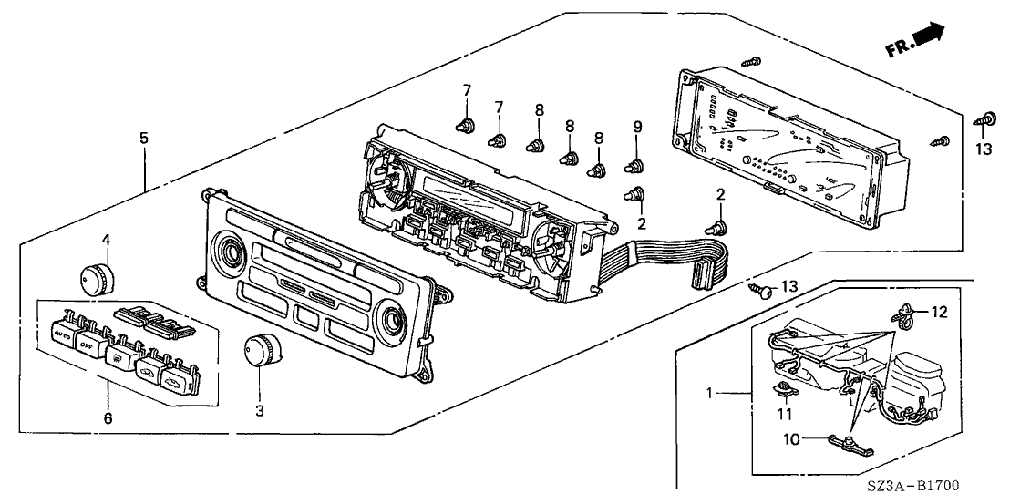Acura 32157-SZ3-A03 Sub-Wire, Heater (A)