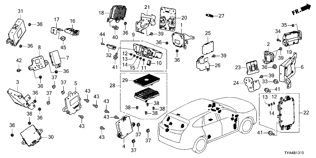 Acura 38890-TYC-A01 Unit Assembly , IMG