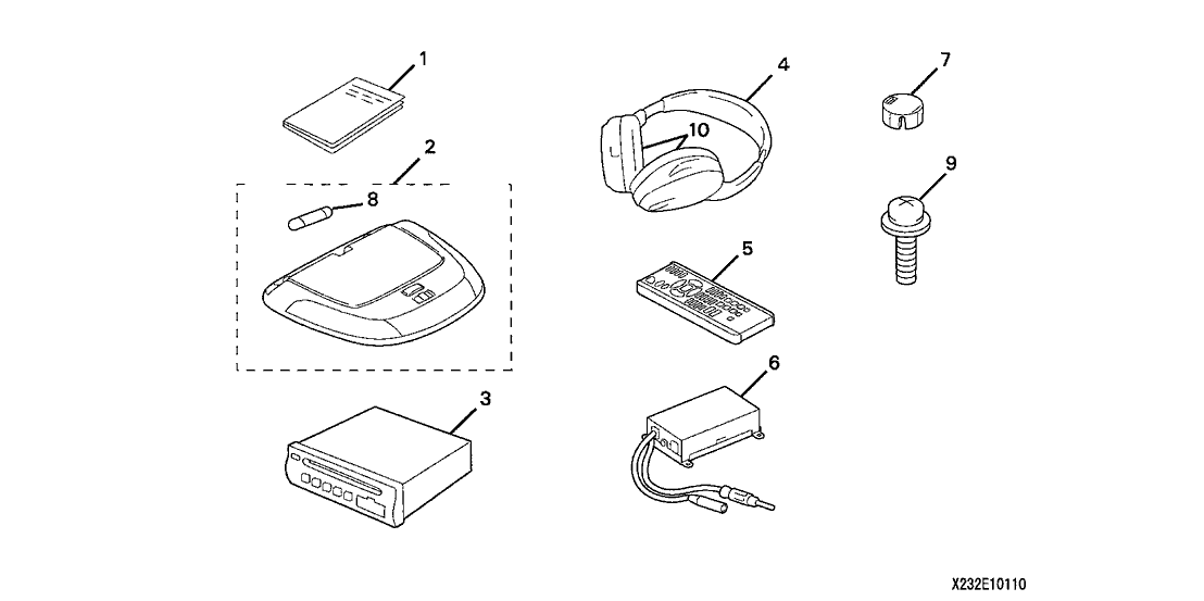 Acura 08A23-2E1-01007 Controller, Remote