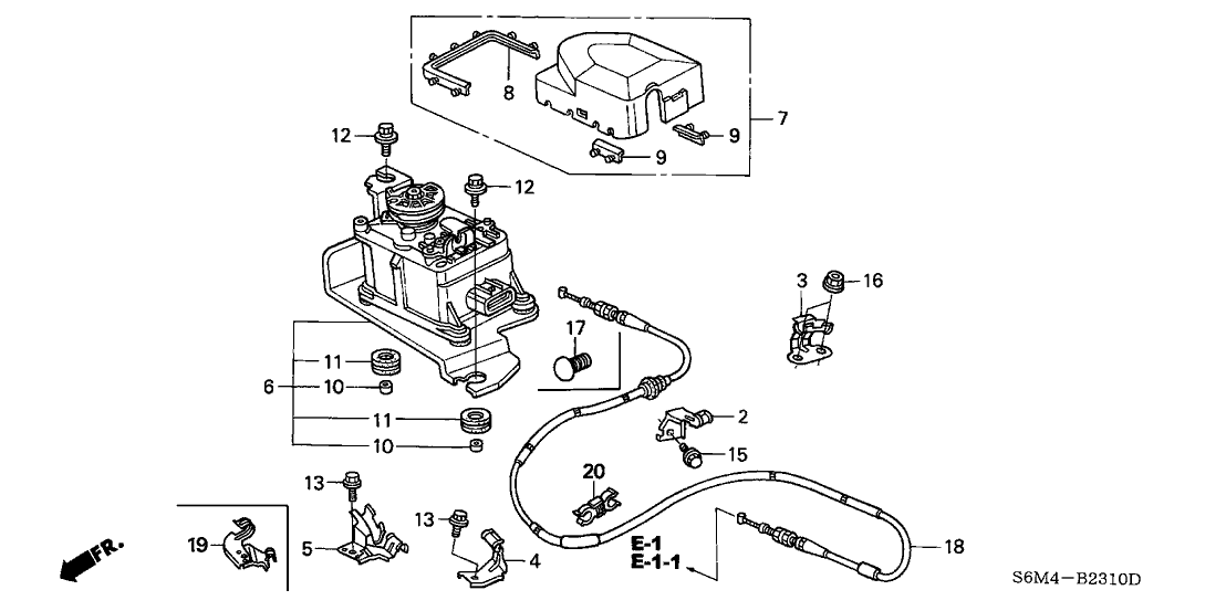 Acura 17883-PRB-A01 Clamp C, Actuator Wire