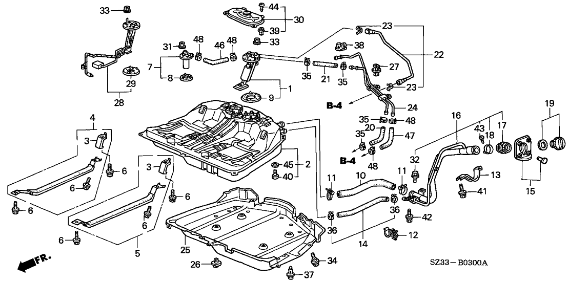 Acura 17704-SN7-E30 Hose, Fuel Pipe Return