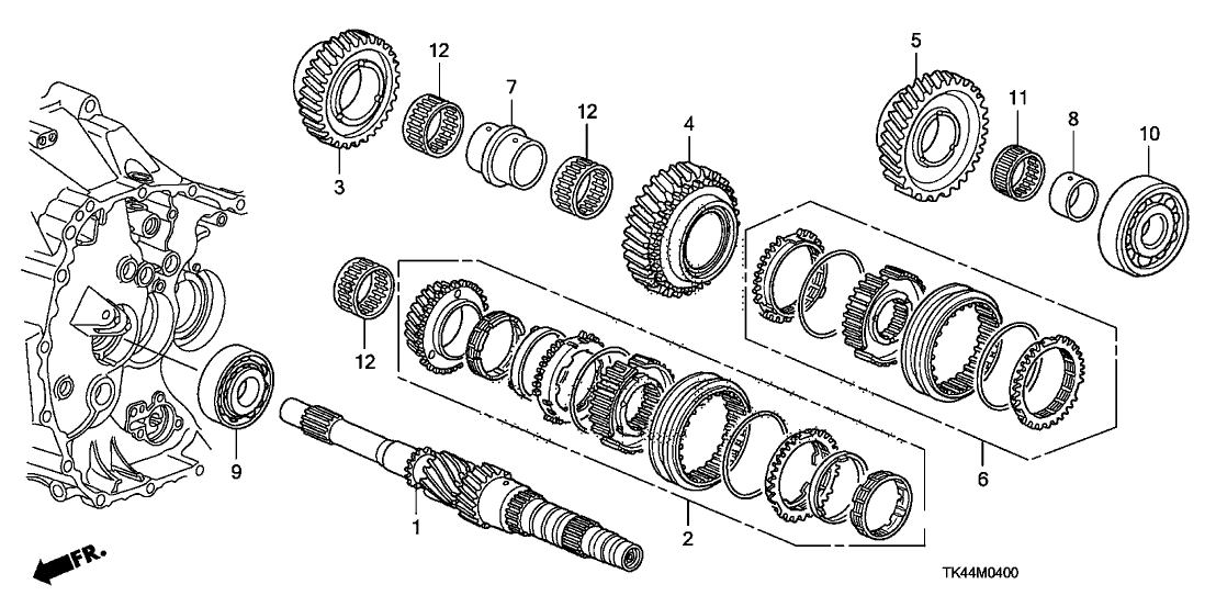 Acura 23211-RK6-000 Mainshaft