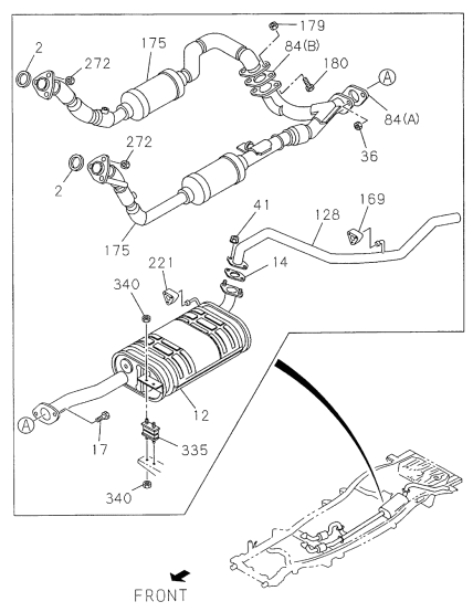 Acura 8-97163-243-0 Left Catalyst Converter