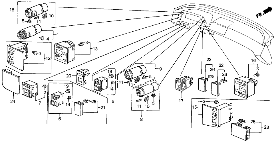 Acura 35151-SD4-A01 Volume Assembly, Illumination Control