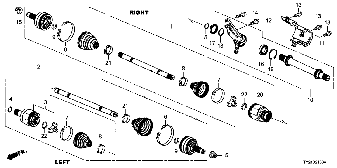 Acura 44328-TY3-003 Band A, Drive Shaf