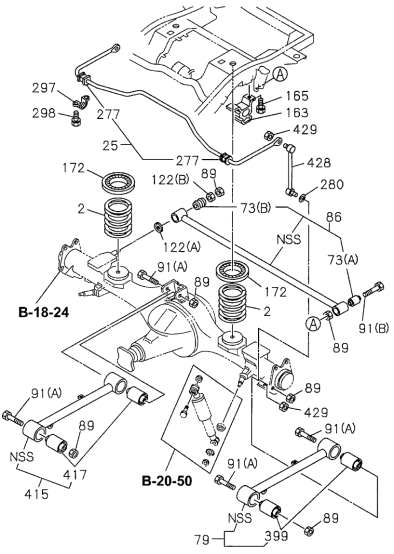 Acura 8-97047-737-2 Bar, Rear Suspension Stabilizer