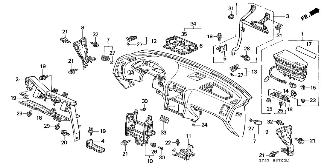 Acura 77120-SR3-000ZG Lid Assembly, Side Fix (Medium Taupe)