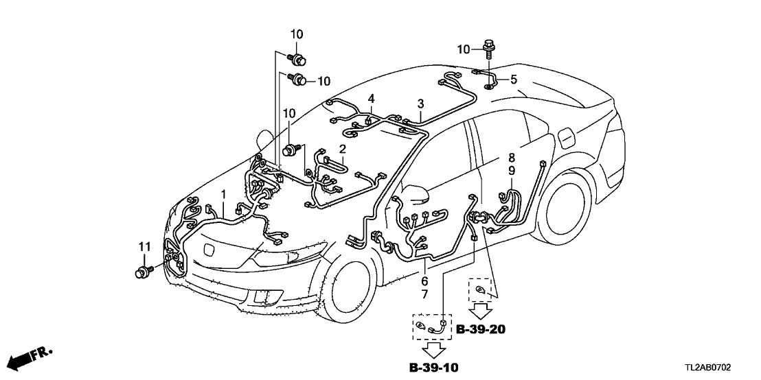 Acura 32157-TP1-A12 Wire, Sunroof