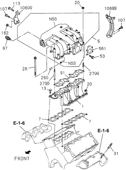 Acura 8-97103-830-1 Stay, Common Chamber