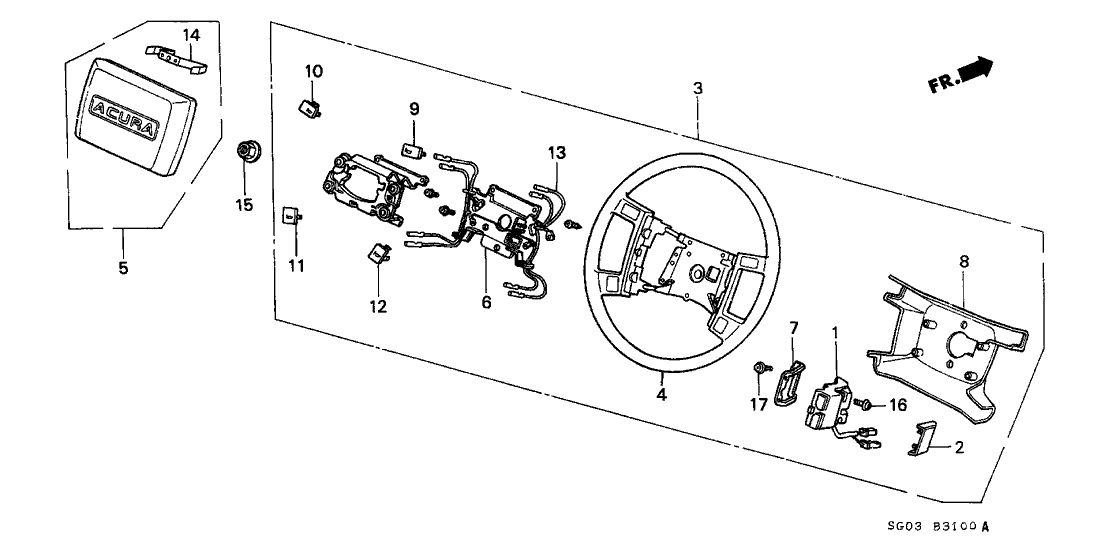 Acura 78516-SG0-A01 Plate, Damper Set