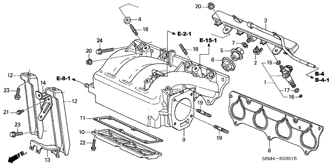 Acura 17100-PRB-A01 Manifold, In.