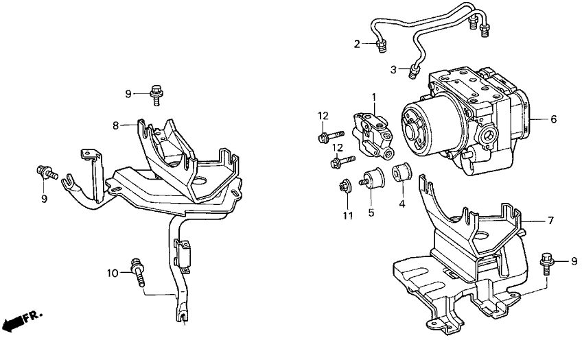 Acura 57115-SW5-A12 Bracket, Modulator