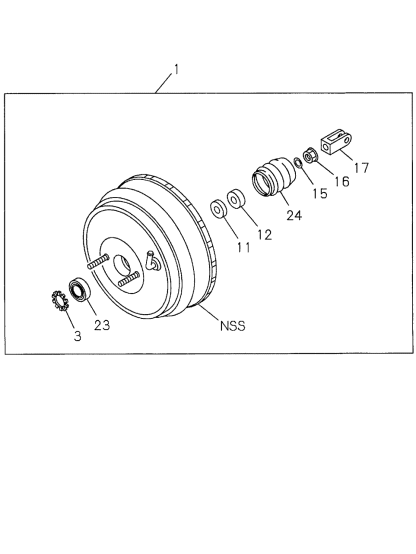 Acura 8-97046-828-0 Seal, Master Vacuum