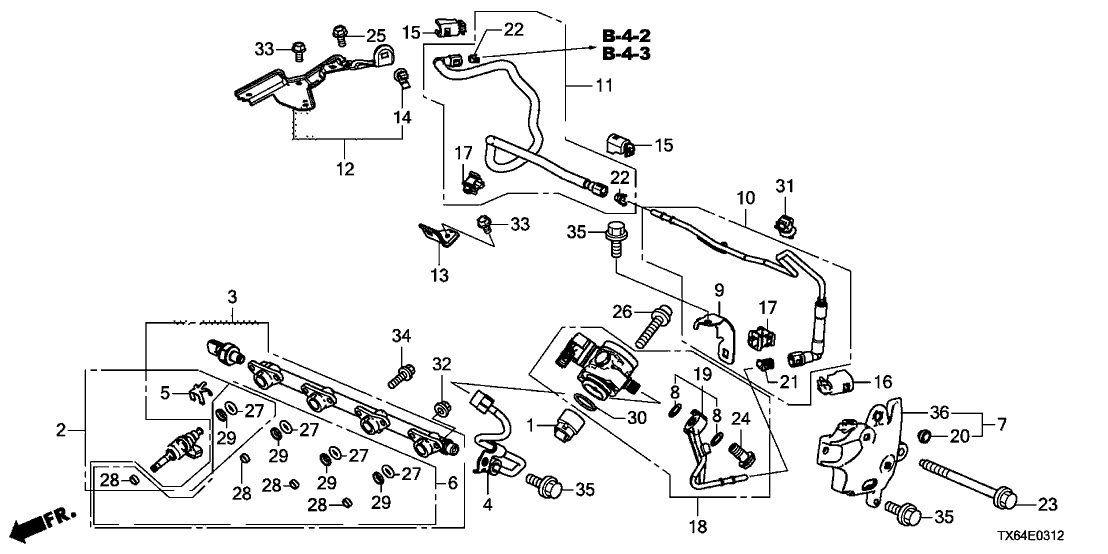 Acura 16453-5A2-A00 Seal Set, Injector