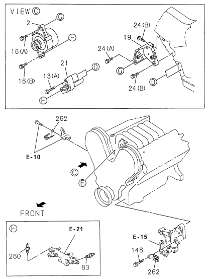 Acura 8-97160-605-1 Bracket, Alternator