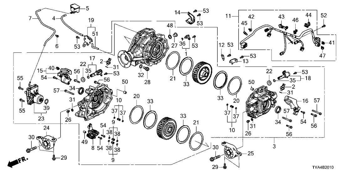 Acura 48322-61J-000 Stay B, Rear