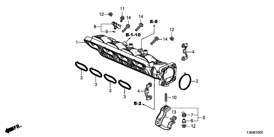 Acura 17132-5YF-A00 Stay, Intake Manifold