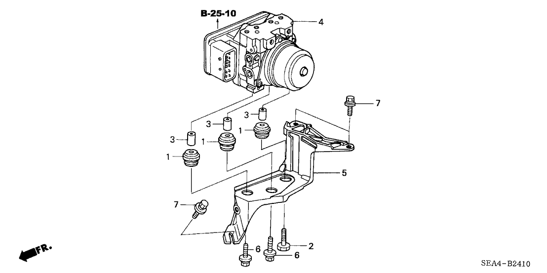 Acura 57110-SEC-A61 Abs Modulator Assembly