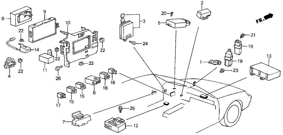 Acura 35150-SG0-A01 Controller, Illumination