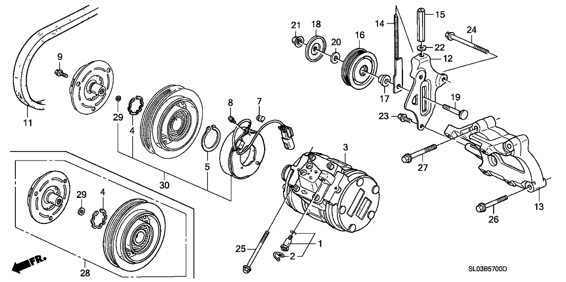 Acura 38920-PR7-305 Compressor Belt