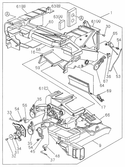 Acura 8-97165-287-1 Core Heater Unit