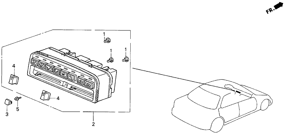 Acura 79581-SL5-A01 Knob, Temperature & Fan