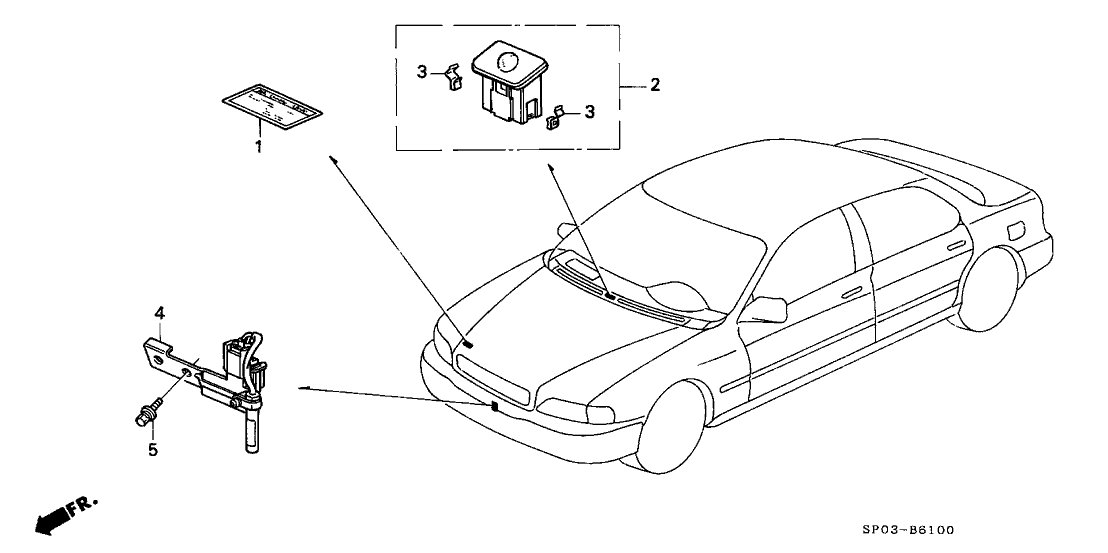 Acura 80050-SP0-H00 Label, Air Conditioner Caution