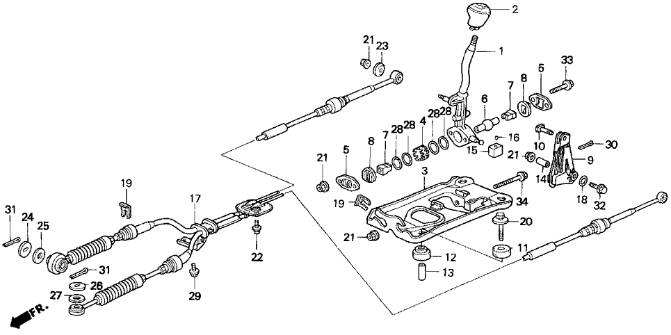 Acura 54101-SV4-A00 Lever, Change