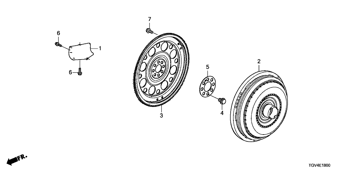 Acura 26000-6T1-305 Converter, Torque