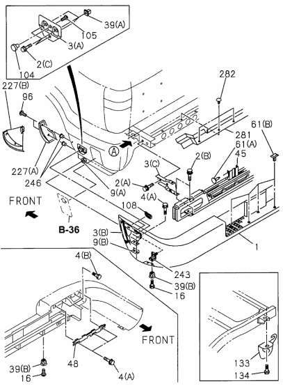 Acura 8-97805-156-1 Bracket, Passenger Side Bumper