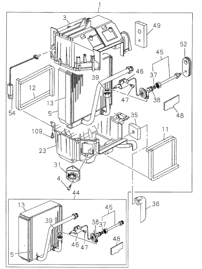 Acura 8-97165-293-0 Seal, Evaporator