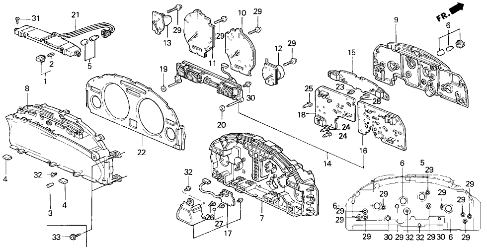 Acura 78155-SP1-C21 Panel, Combination Print (2)