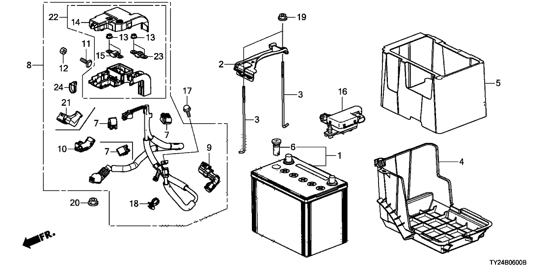 Acura 38220-TY3-A01 Case Assembly, Fuse