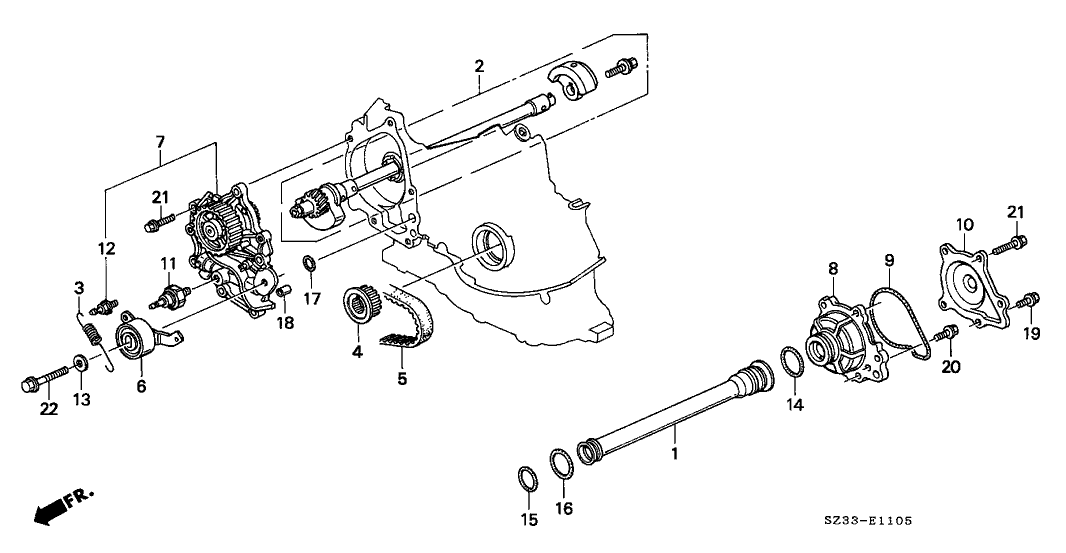 Acura 13560-P5A-000 Cover, Balancer Shaft Holder