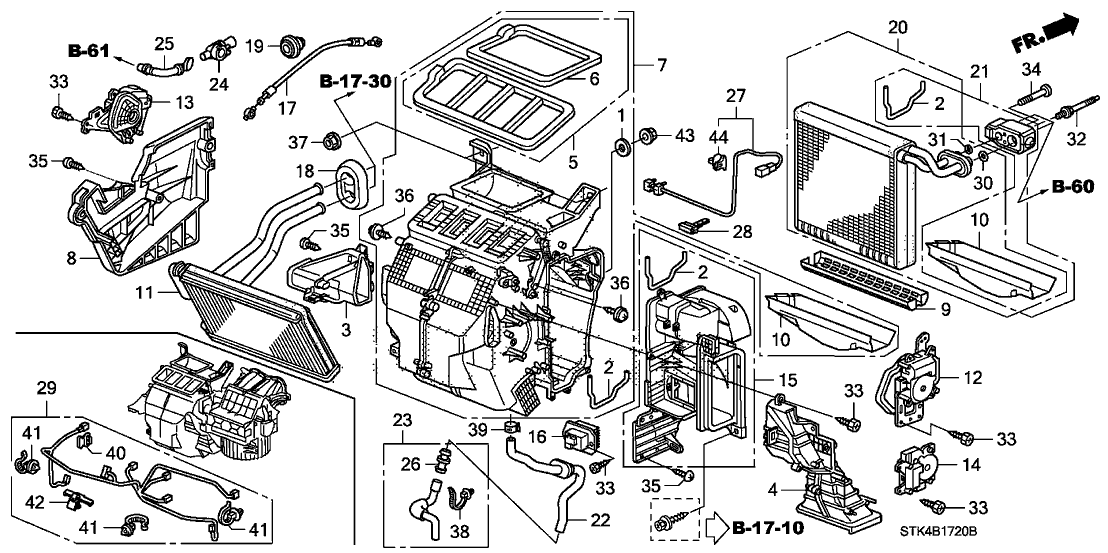 Acura 80650-STK-A00 Sub-Harness, Air Conditioner