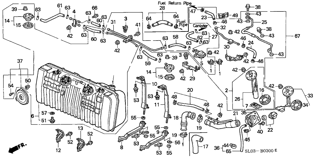 Acura 17371-SM4-A01 Valve (Two-Way)