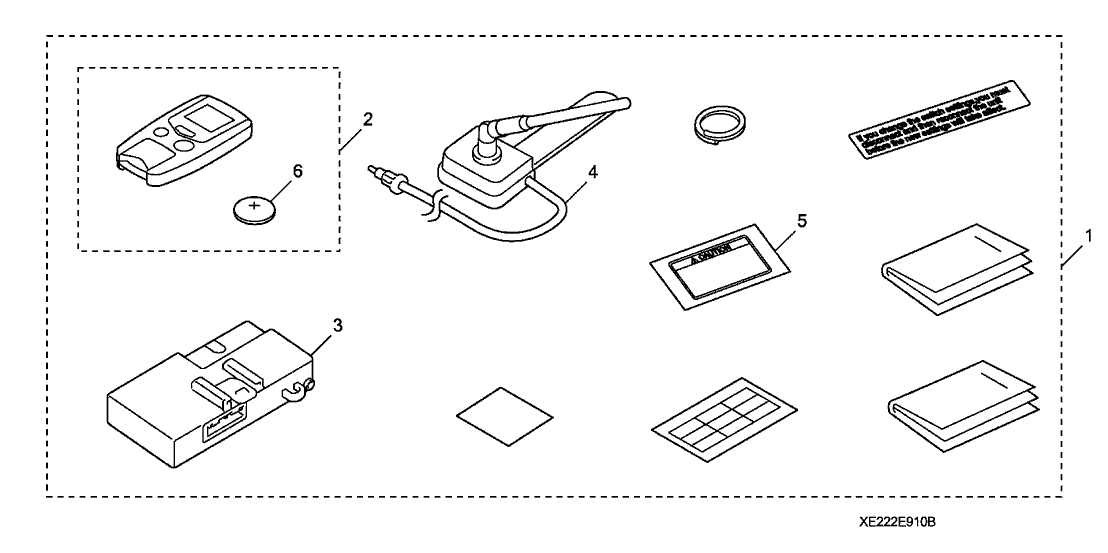 Acura 08E91-E22-1M1B2 Unit, R/C Eng.Sttr