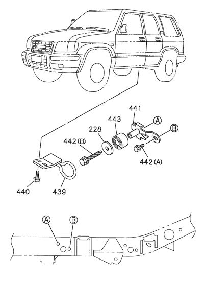 Acura 8-97122-501-1 Bracket, Driver Side Cab Stopper