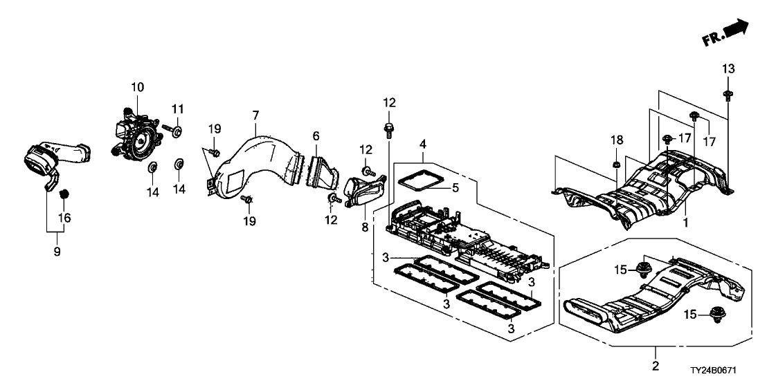 Acura 91564-5P6-003 Clip, Duct (T0.6)