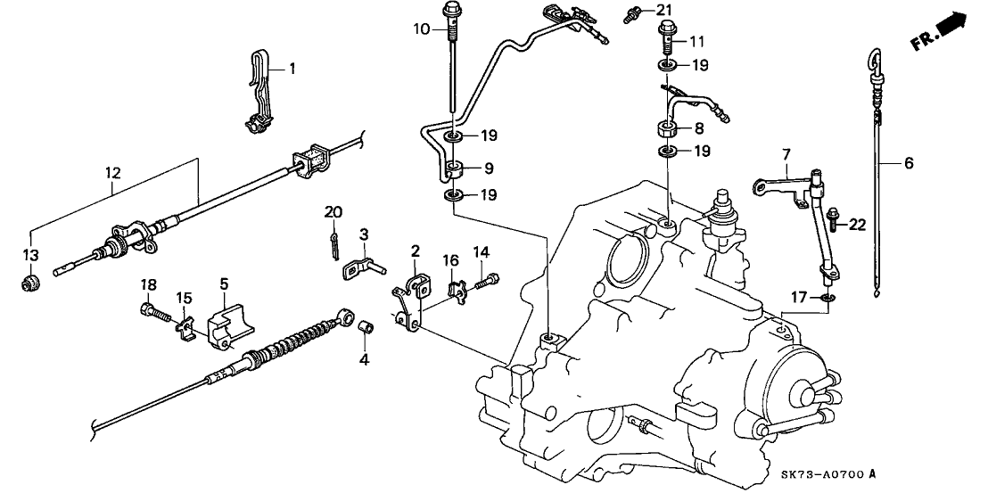 Acura 25610-PR0-013 Dipstick, Oil Level (ATF)