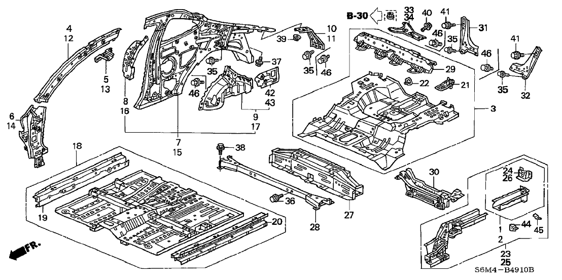 Acura 64335-S6M-A00ZZ Extension, Right Rear Wheelhouse