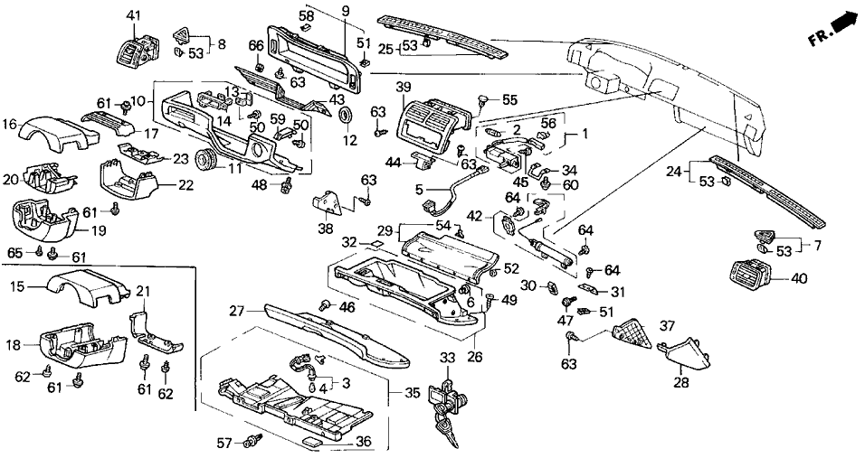 Acura 77774-SP0-A11 Damper Assembly, Glove Box