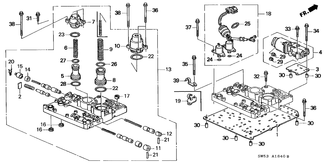 Acura 27112-P5H-010 Plate, Main Separating