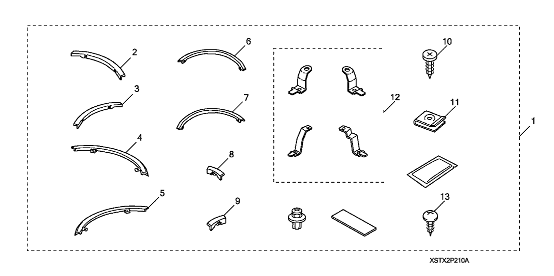 Acura 08P21-STX-200R1 Bracket Set