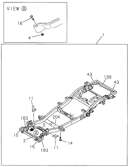 Acura 8-97146-750-0 Frame Assembly