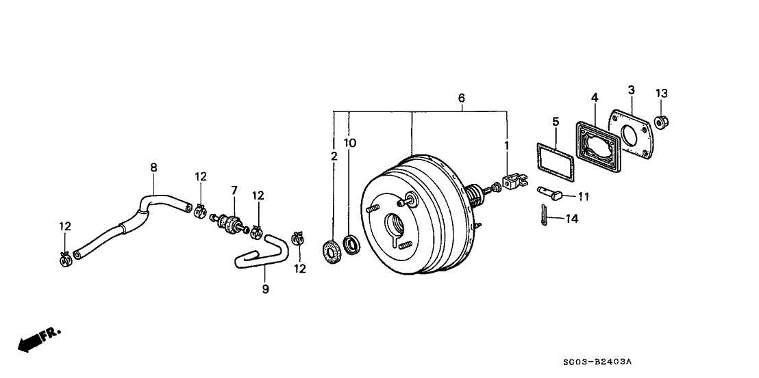 Acura 46192-SD2-003 Spacer