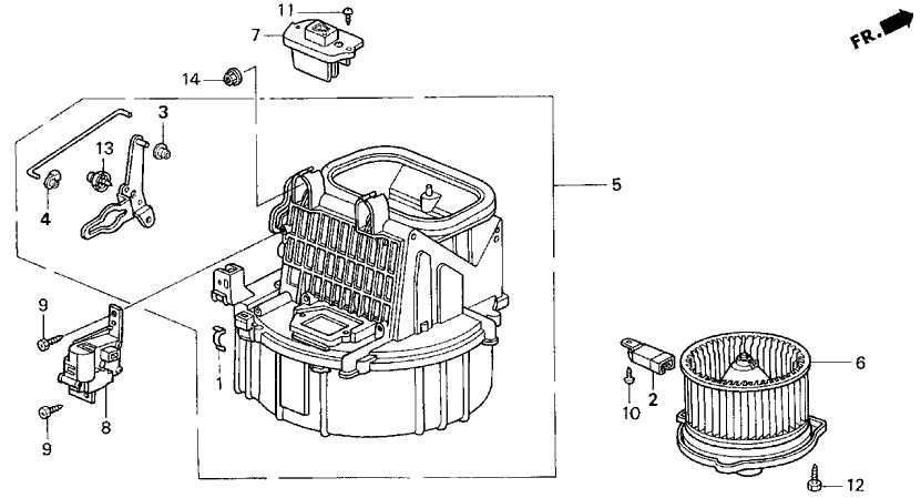 Acura 79305-SV2-A02 Blower Sub-Assembly