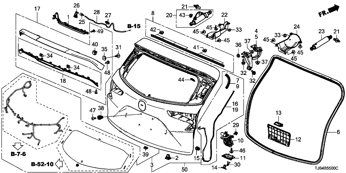 Acura 68100-TJB-A81ZZ Tailgate (Dot)