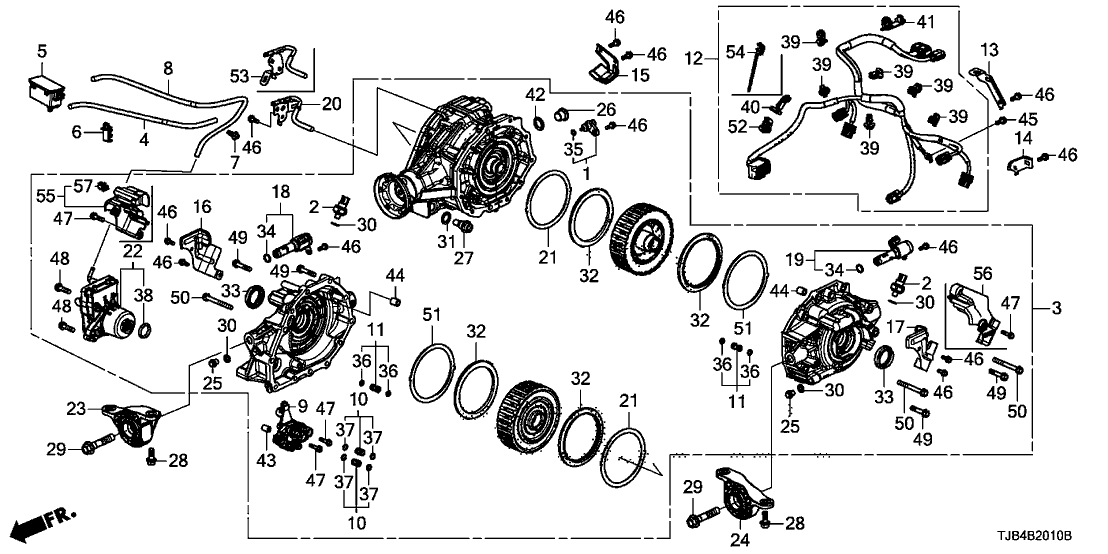 Acura 48320-5YP-A00 Cable Sub-Assembly, Rear